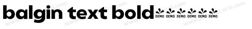 balgin text bold字体转换